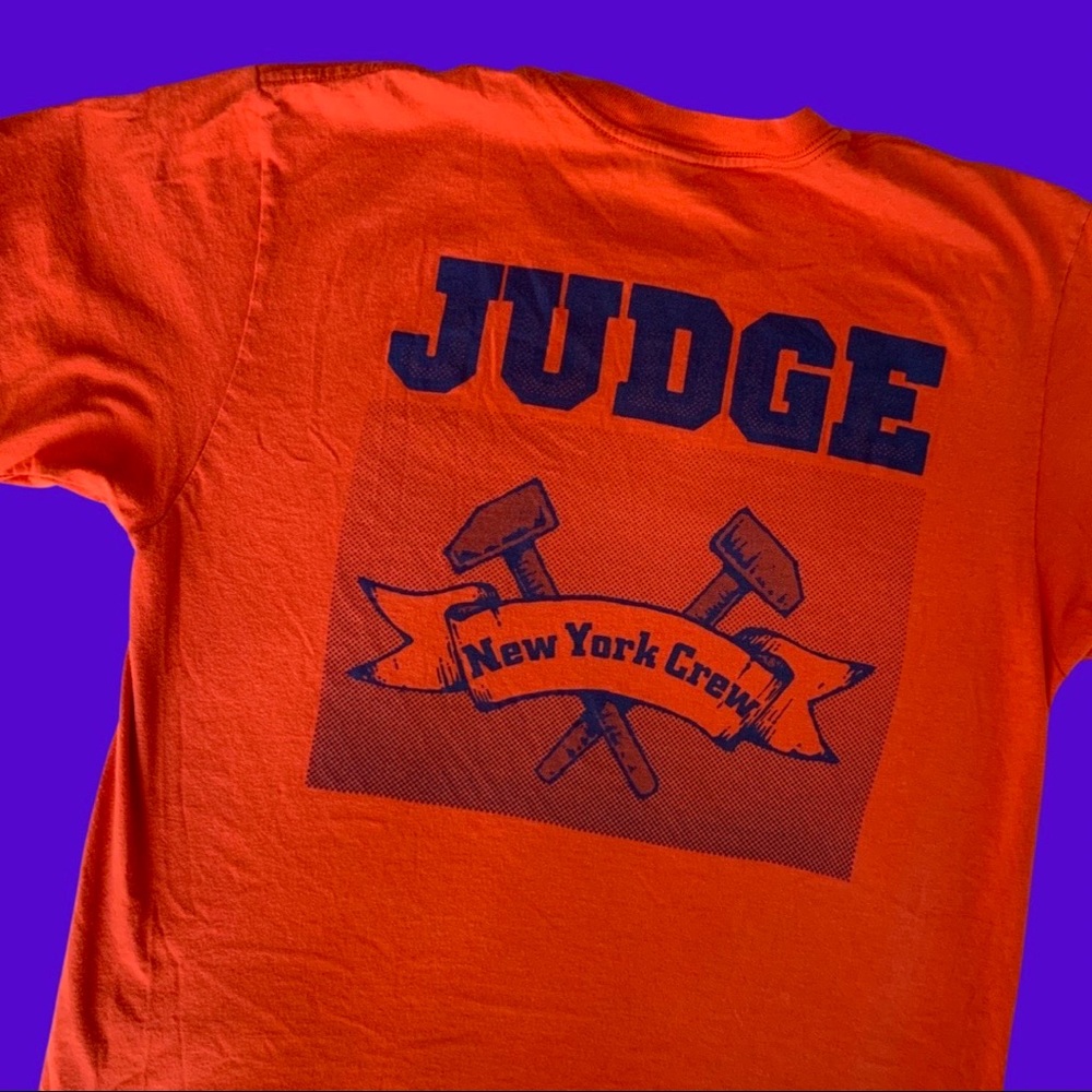 Rare Limited Color-way JUDGE “NEW YORK CREW” band t-shirt